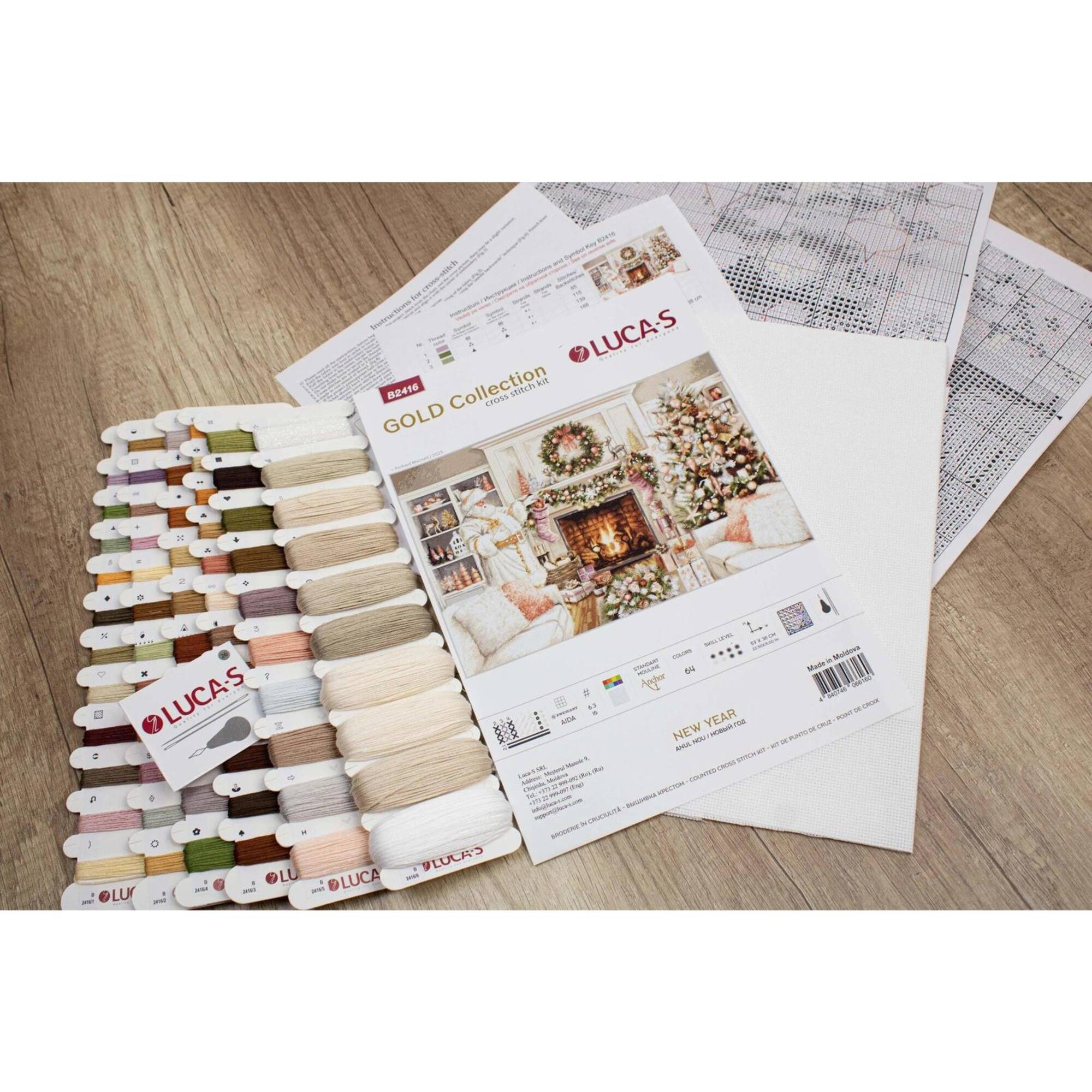Luca-S New Year Counted Cross Stitch Kit